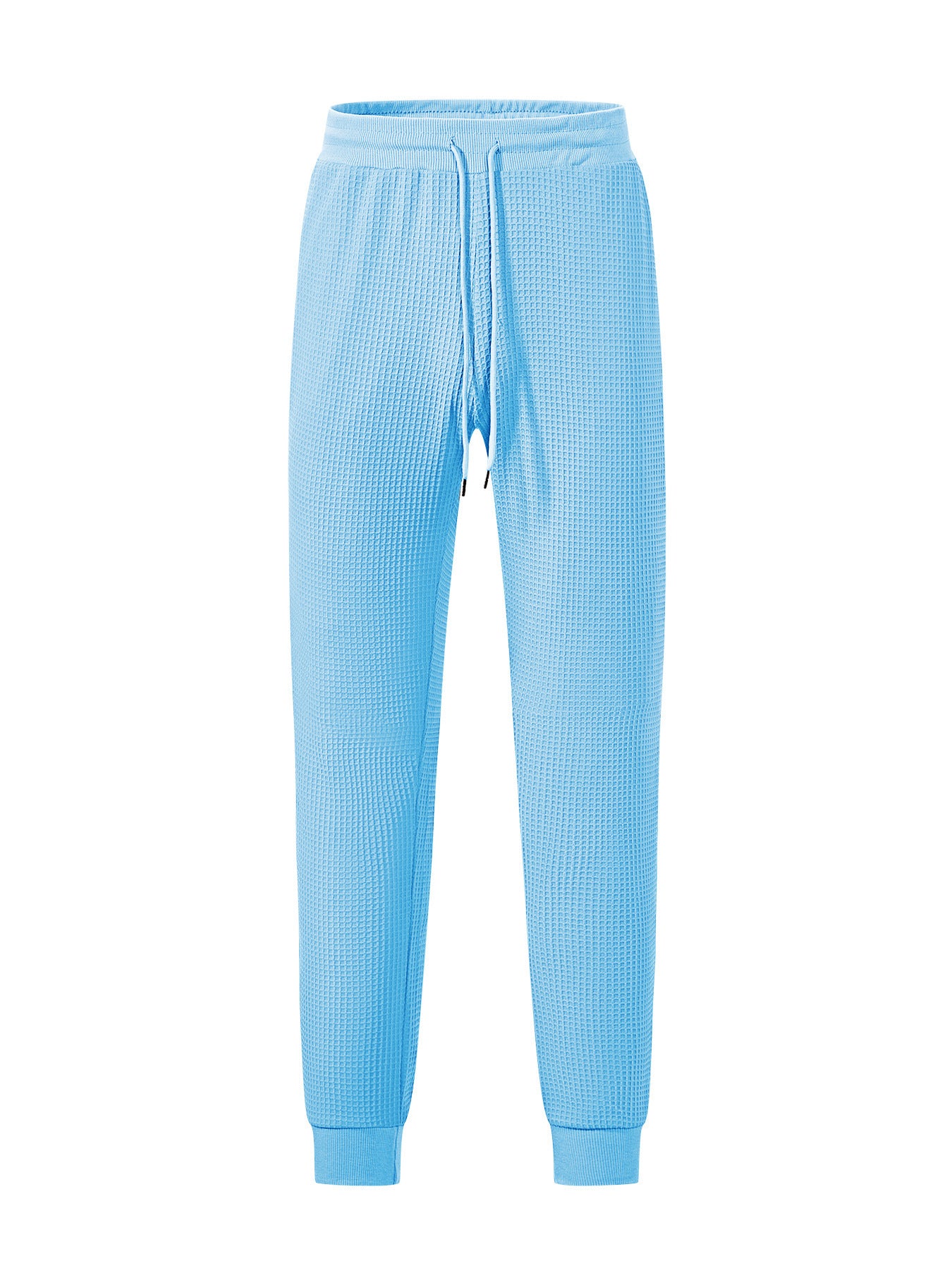 Men's Sporty Waffle Structure Jogging Pants Skorter