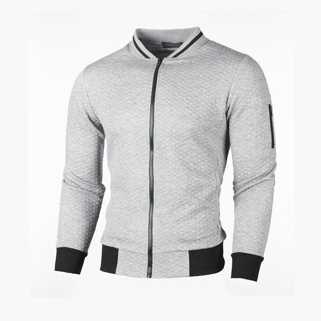 Men's sweatshirt jacket with high-quality structure and secure zip pocket Skorter