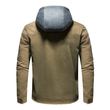 Men's utility jacket with detachable hoodie Skorter