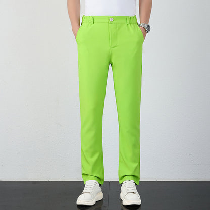 Men's Comfortable Chino Pants with Elastic Waistband Skorter