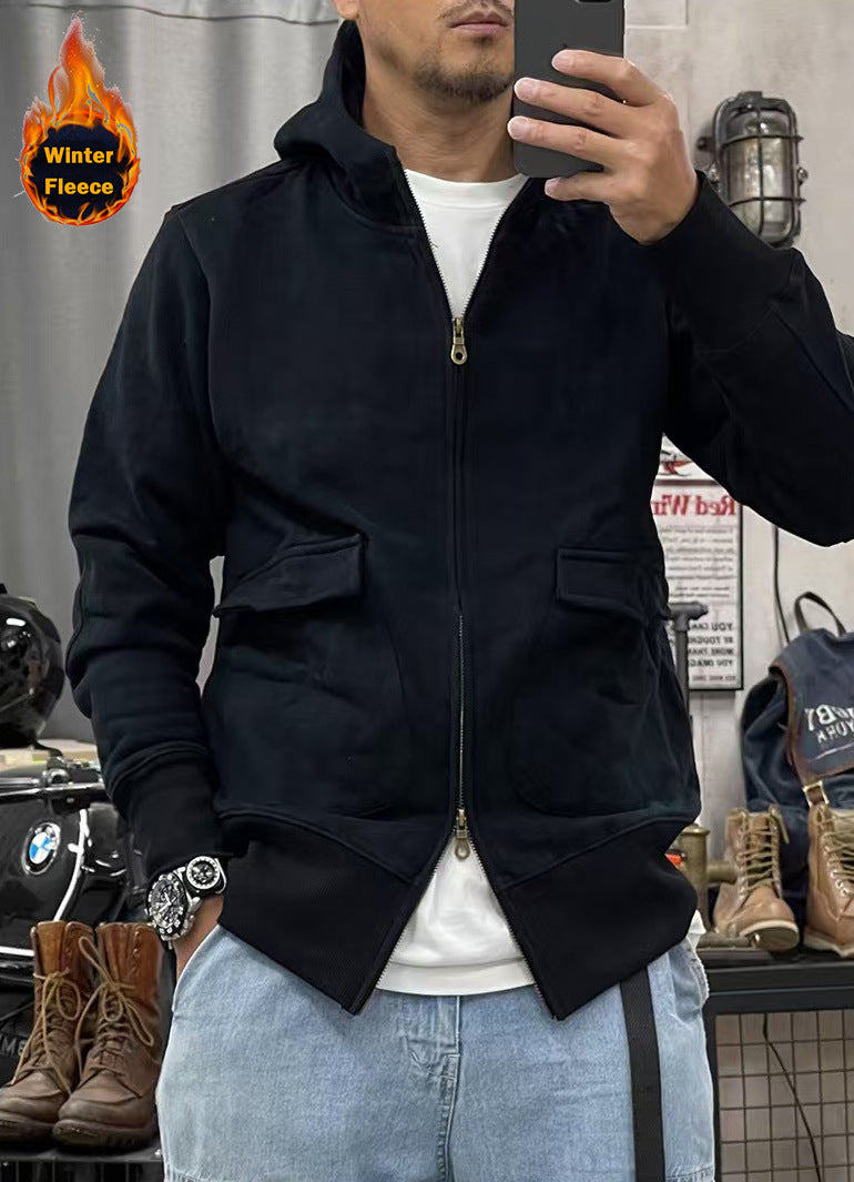 Men's warm fleece jacket with practical pockets and modern cut Skorter