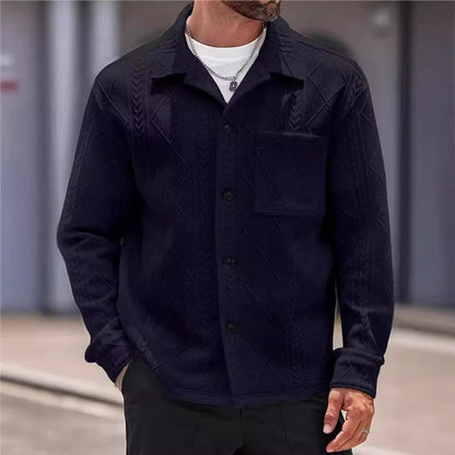 Men's textured leisure jacket Skorter