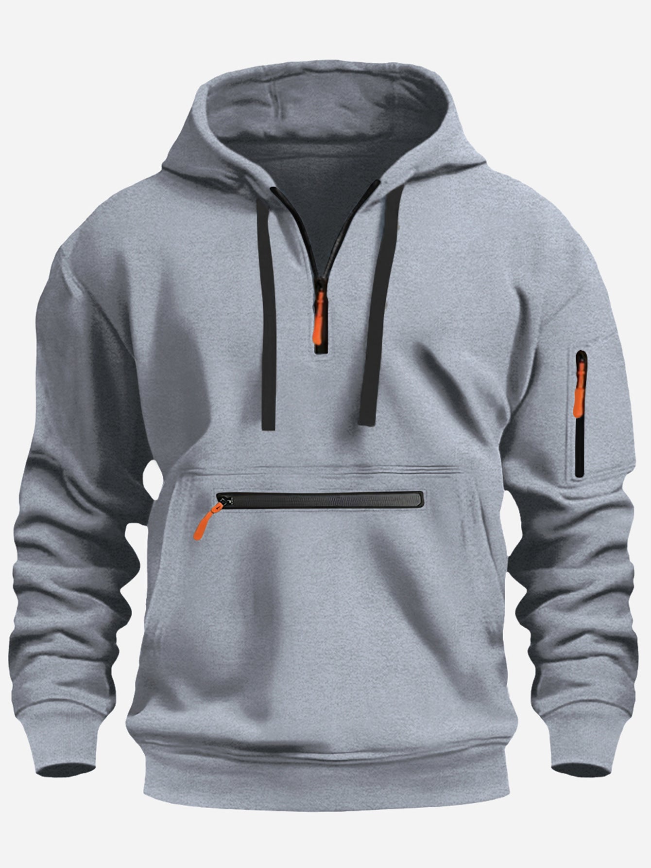 Men's stylish hoodie with practical zippered pockets Skorter
