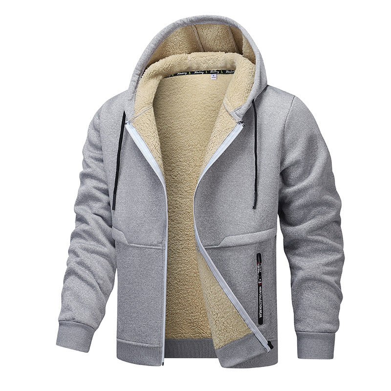 Men's warm fleece jacket with functional cut Skorter