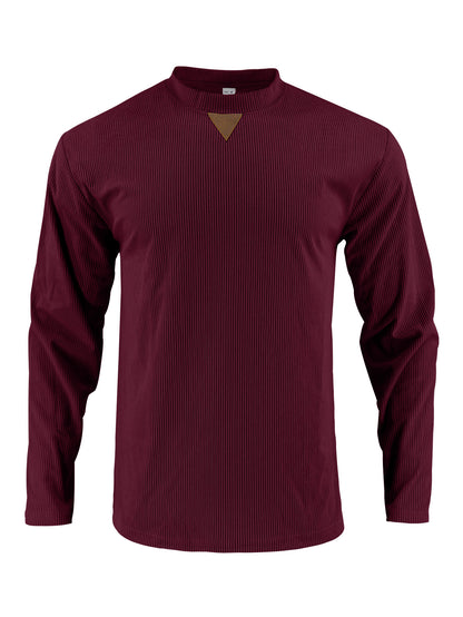 Men's sporty long-sleeve shirt with innovative texture design Skorter