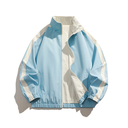 Men's sporty transitional jacket with elastic cuffs and practical zippered pockets Skorter