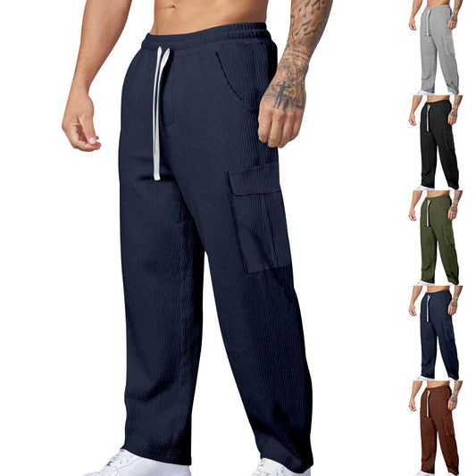 Men's cargo joggers with practical side pockets and elastic waistband Skorter