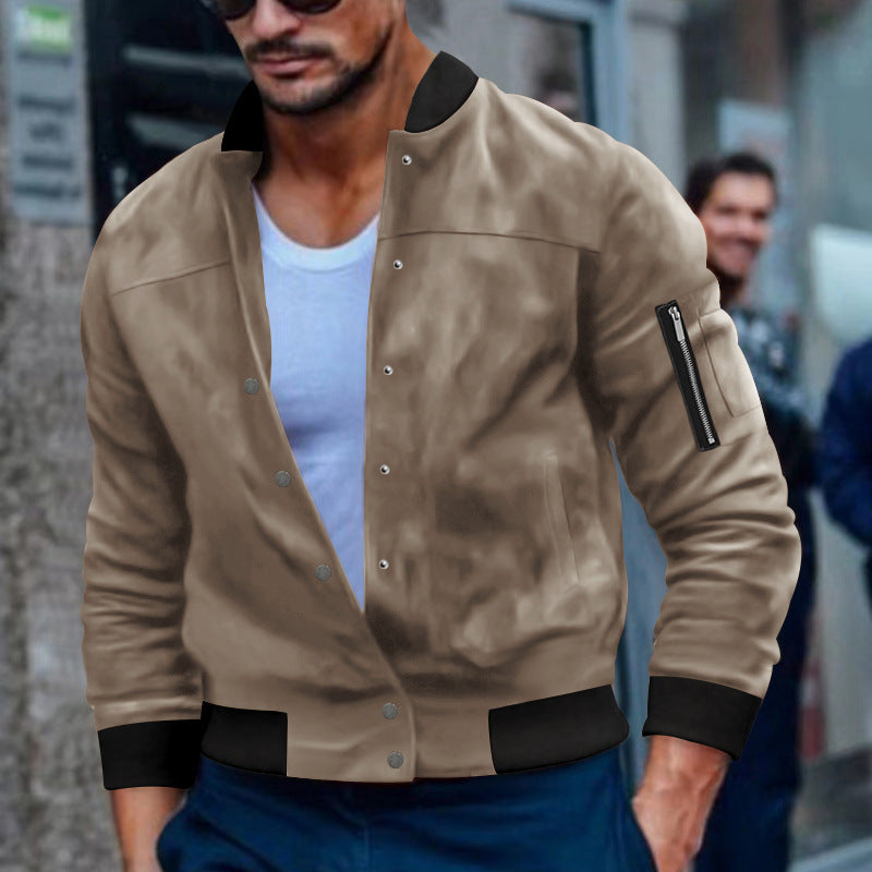 Herrbomberjacka med praktiska dragkedjefickor Skorter