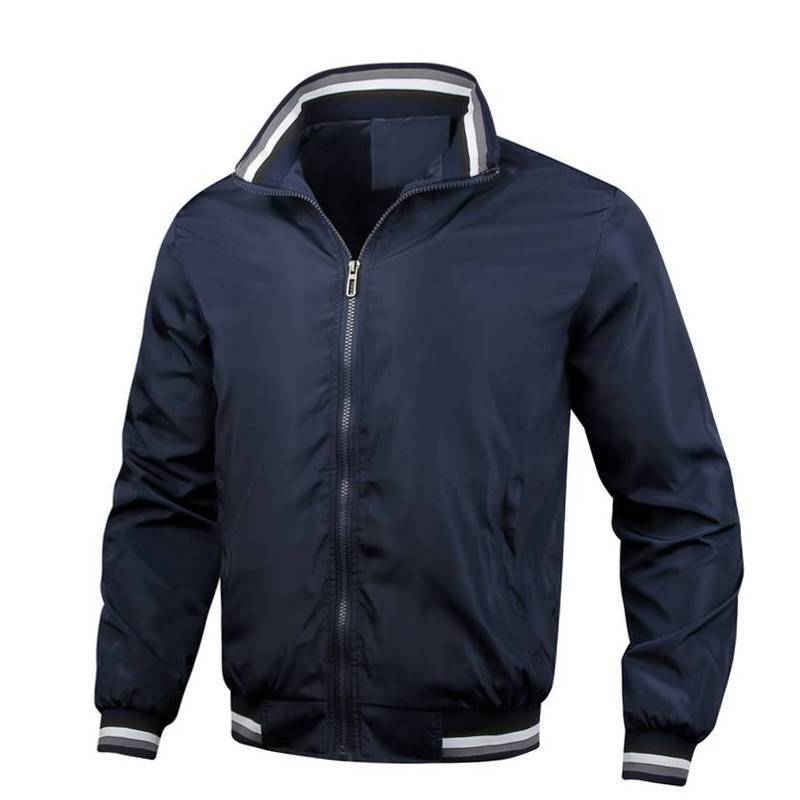 Men's sporty windbreaker with textured collar and breathable technology Skorter