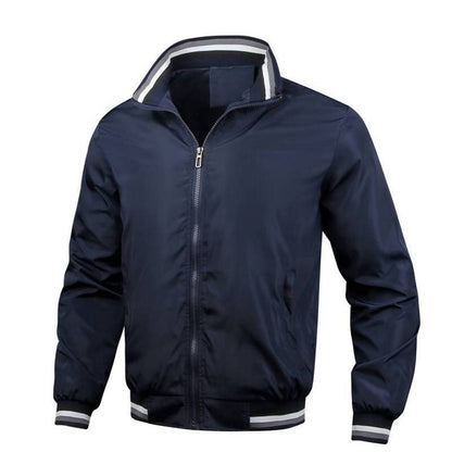 Men's sporty windbreaker with textured collar and breathable technology Skorter