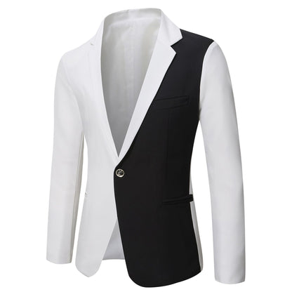 Men's stylish contrast blazer Skorter