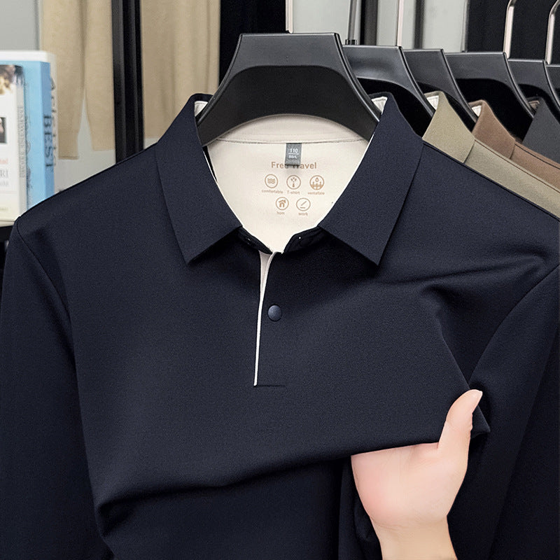 Andningsbar sportpolo för män med innovativ lättskött skorter