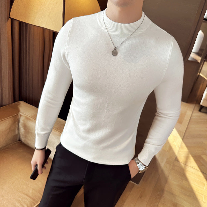Men's stylish sweater with high collar and elegant fit Skorter