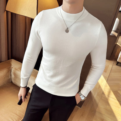 Men's stylish sweater with high collar and elegant fit Skorter