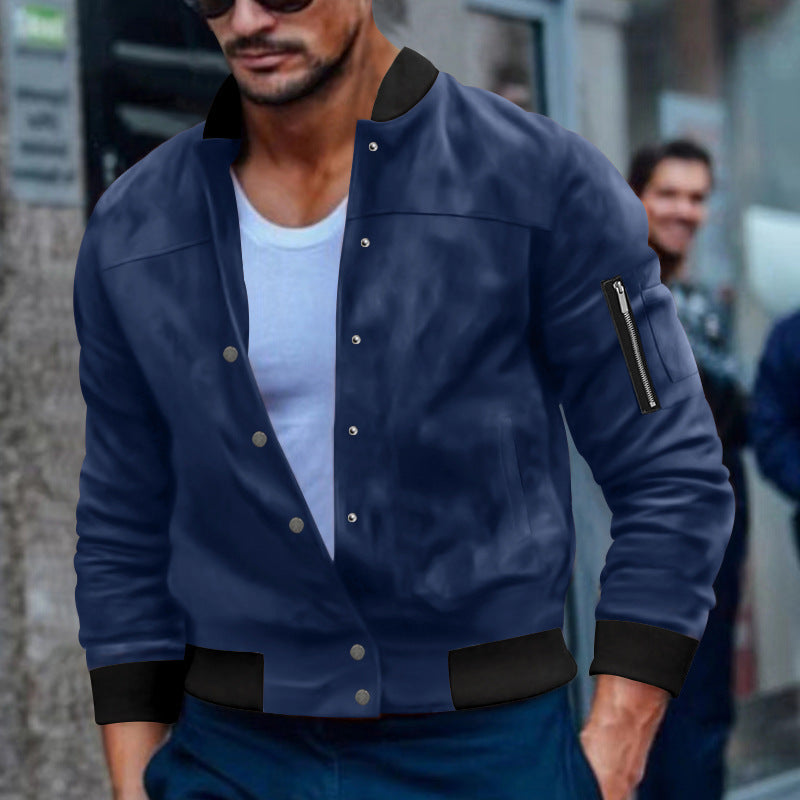 Herrbomberjacka med praktiska dragkedjefickor Skorter