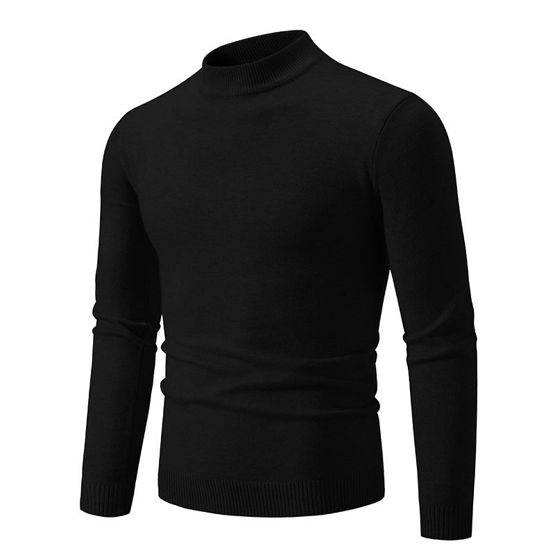 Men's trendy turtleneck sweater made of fine knit quality Skorter
