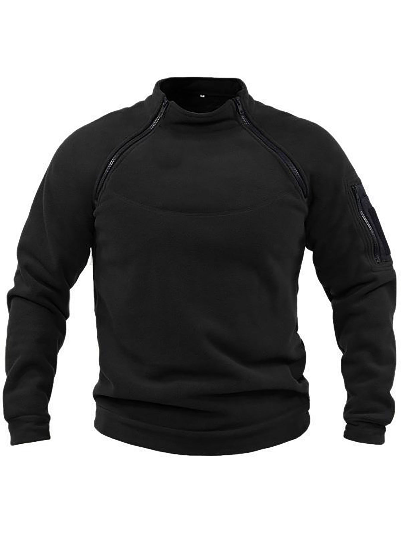 Men's thermal fleece pullover with high collar and practical pockets Skorter