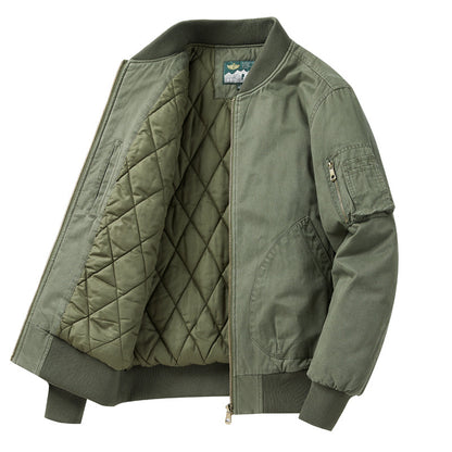 Men's Bomber Jacket with Numerous Practical Pockets Skorter