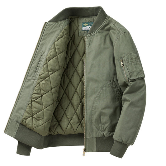 Men's Bomber Jacket with Numerous Practical Pockets Skorter