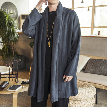 Men's casual kimono jacket with elegant cut and soft fabric Skorter