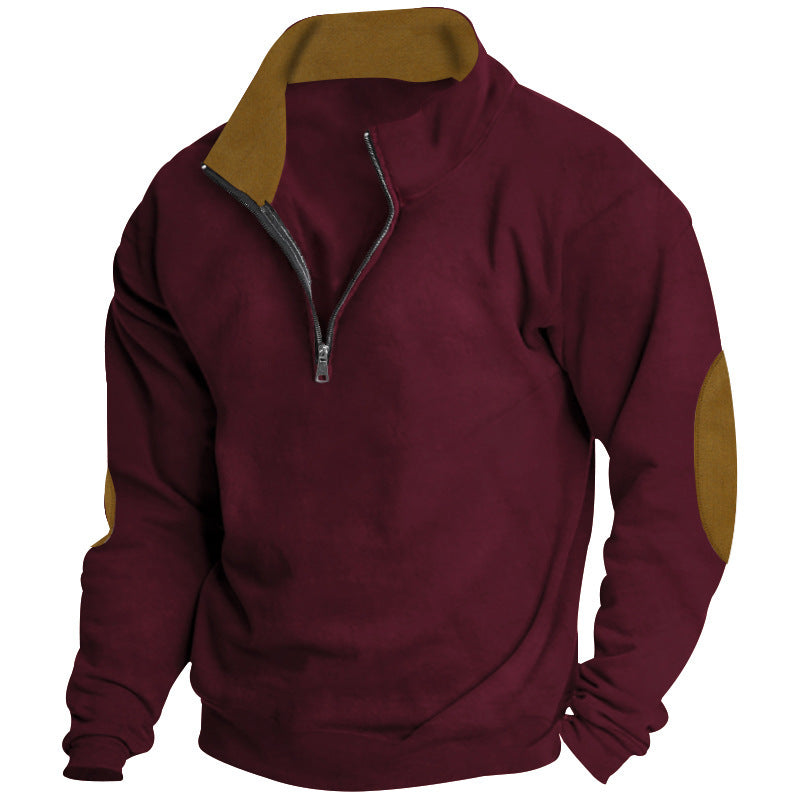 Men's sweater with high collar and zip closure Skorter