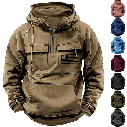 Men's practical hoodies with numerous pockets Skorter
