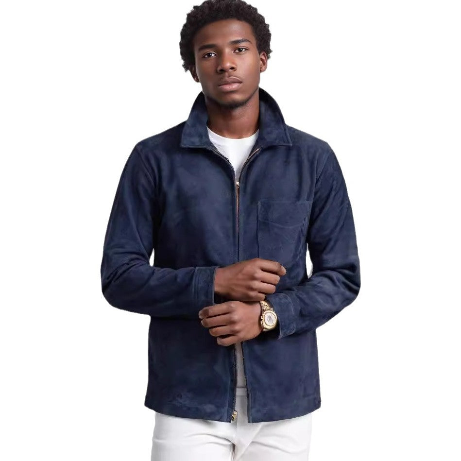Men's fashionable softshell jacket with fold-up collar Skorter
