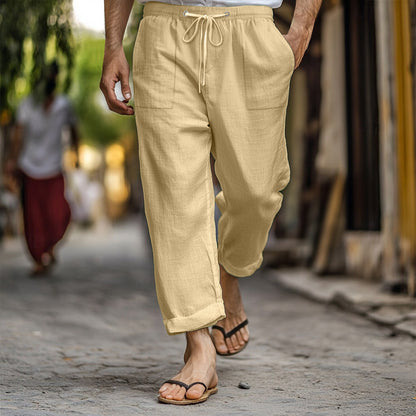 Men's airy linen pants Skorter