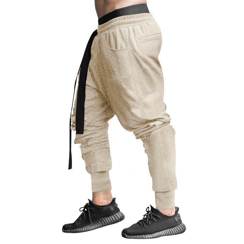 Men's stylish casual pants with elastic waistband and trendy drawstring Skorter