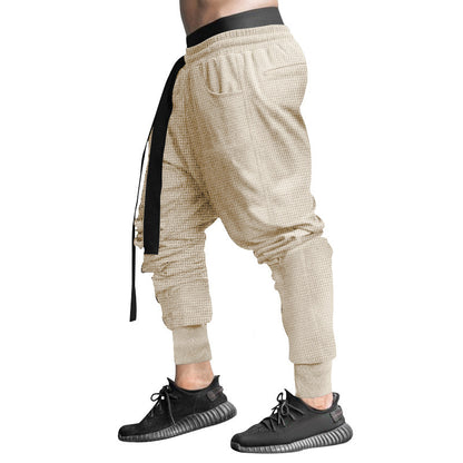 Men's stylish casual pants with elastic waistband and trendy drawstring Skorter