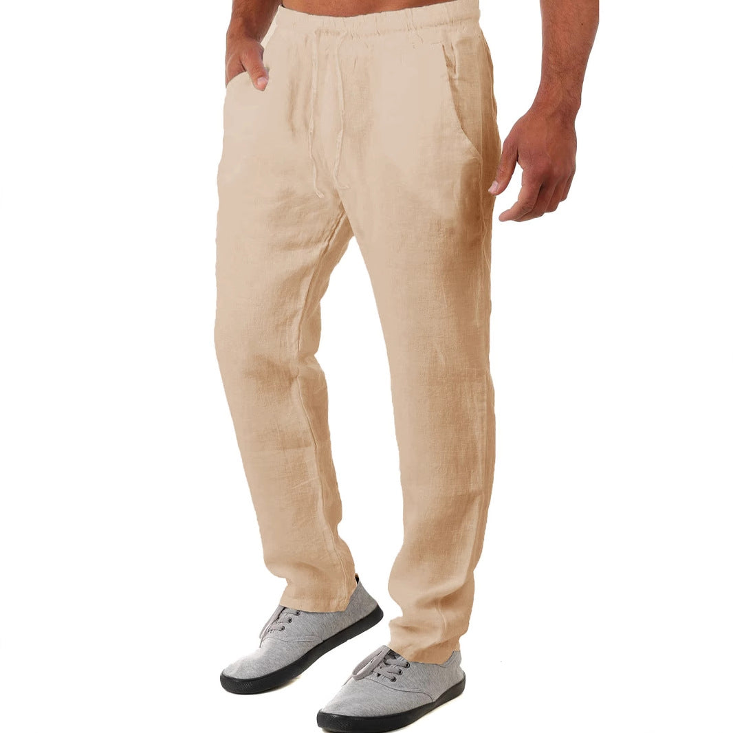 Men's Airy Linen Pants Skorter