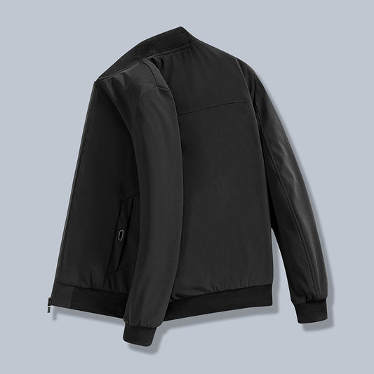Men's sporty transitional jacket with elastic cuffs and innovative pockets Skorter
