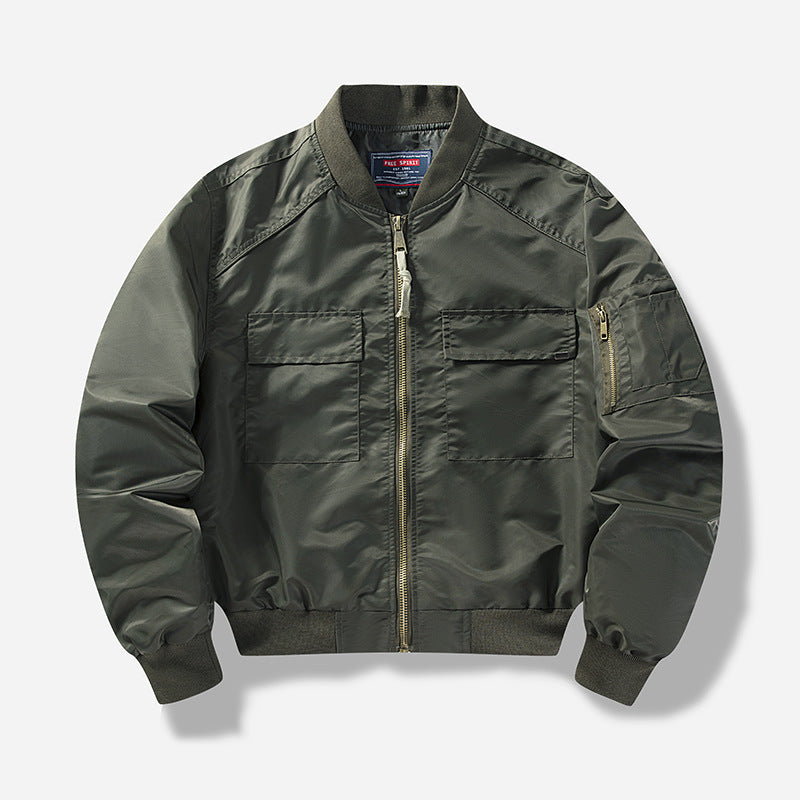 Men's utility bomber jacket with multiple pockets and modular design Skorter