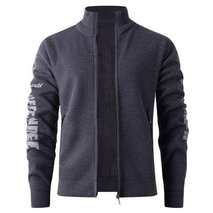Men's quilted leisure jacket with high collar and modern lining Skorter