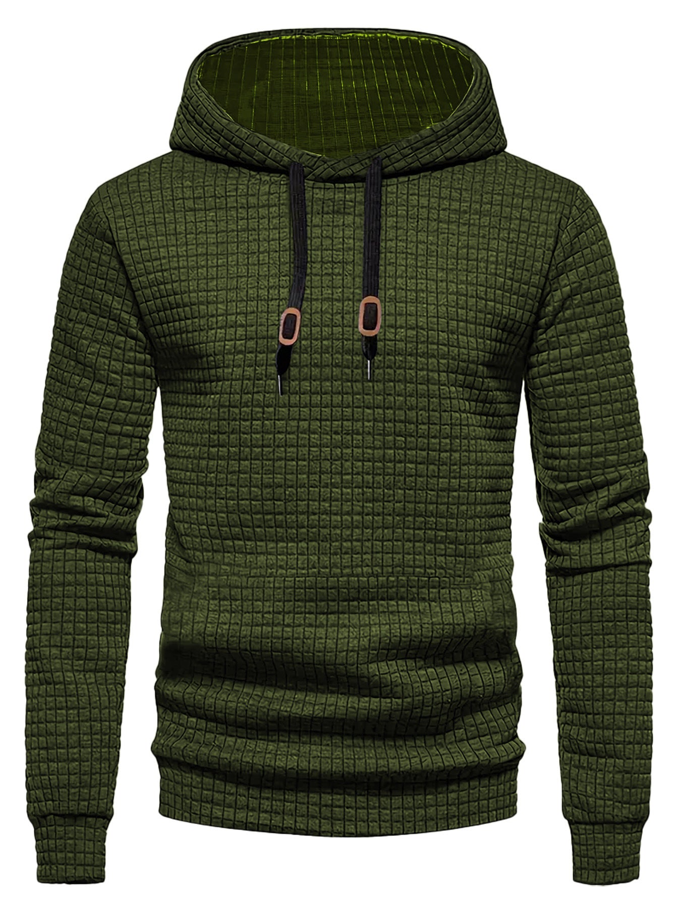 Men's design hoodie with high collar and textured fabric Skorter
