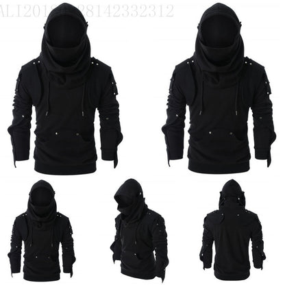 Men's stylish hoodie with innovative collar and practical pockets Skorter