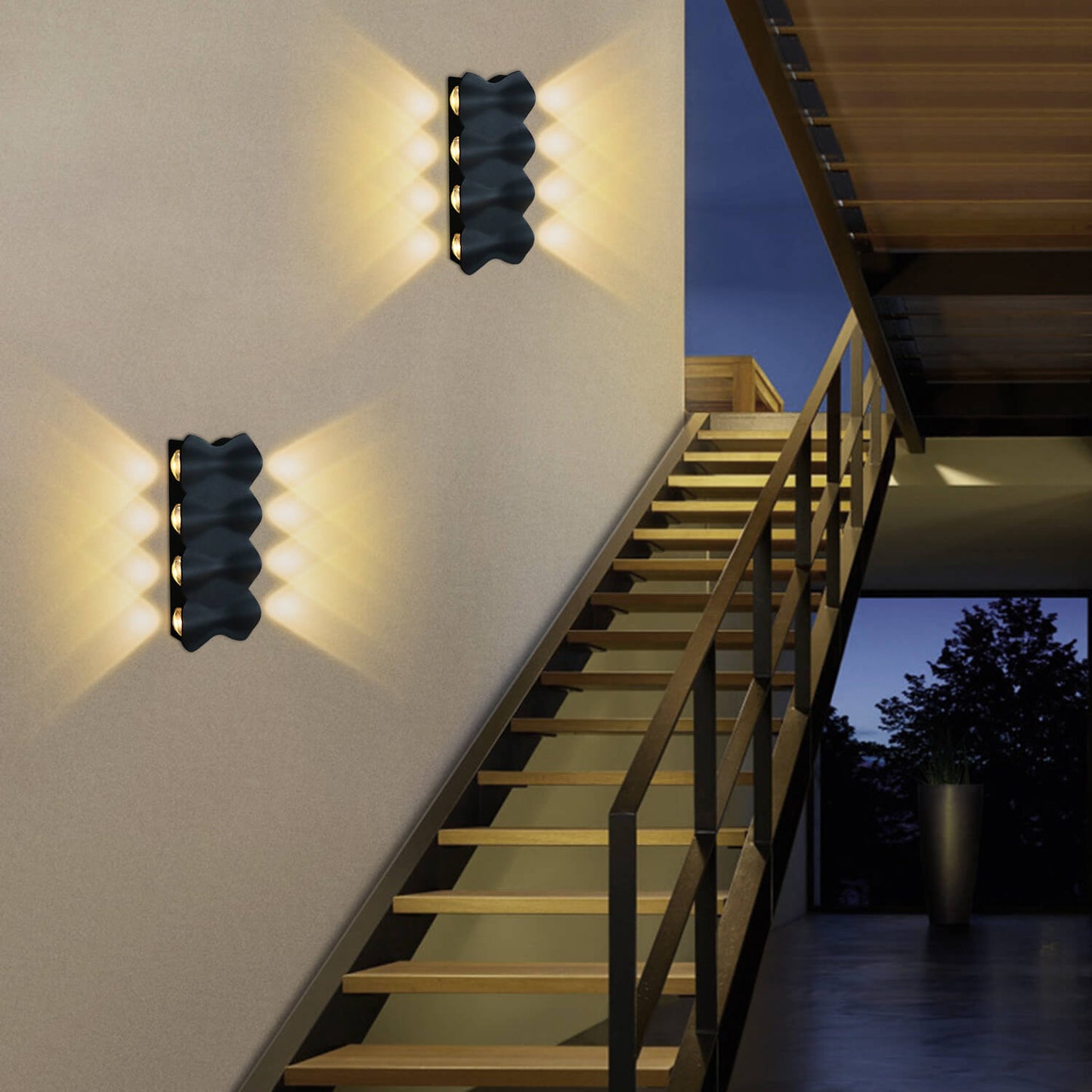 Skorter | Modern minimalist waterproof LED wall lamp in aluminum