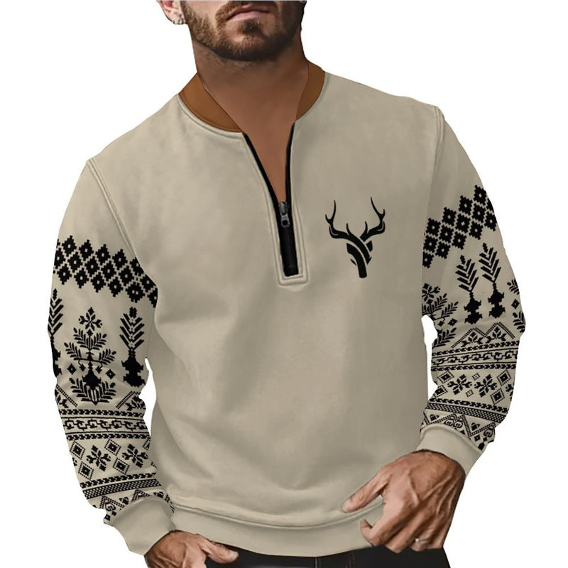 Men's sweatshirt with stylish zipper Skorter