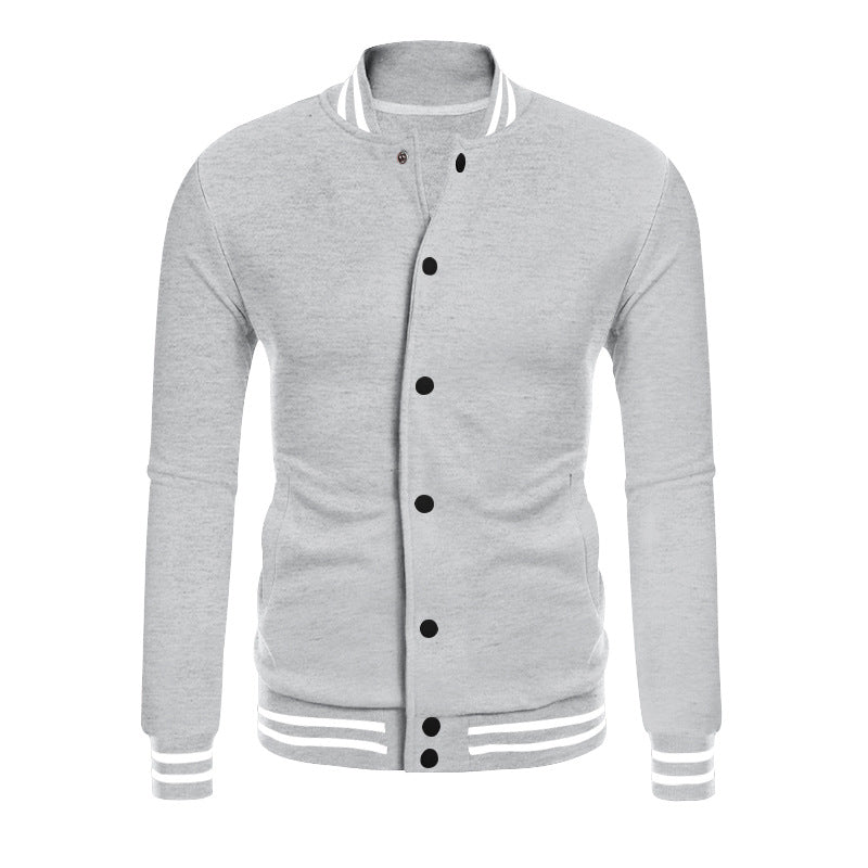 Men's sporty sweatshirt jacket with elegant contrasts and practical pockets Skorter