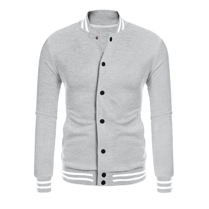 Men's sporty sweatshirt jacket with elegant contrasts and practical pockets Skorter