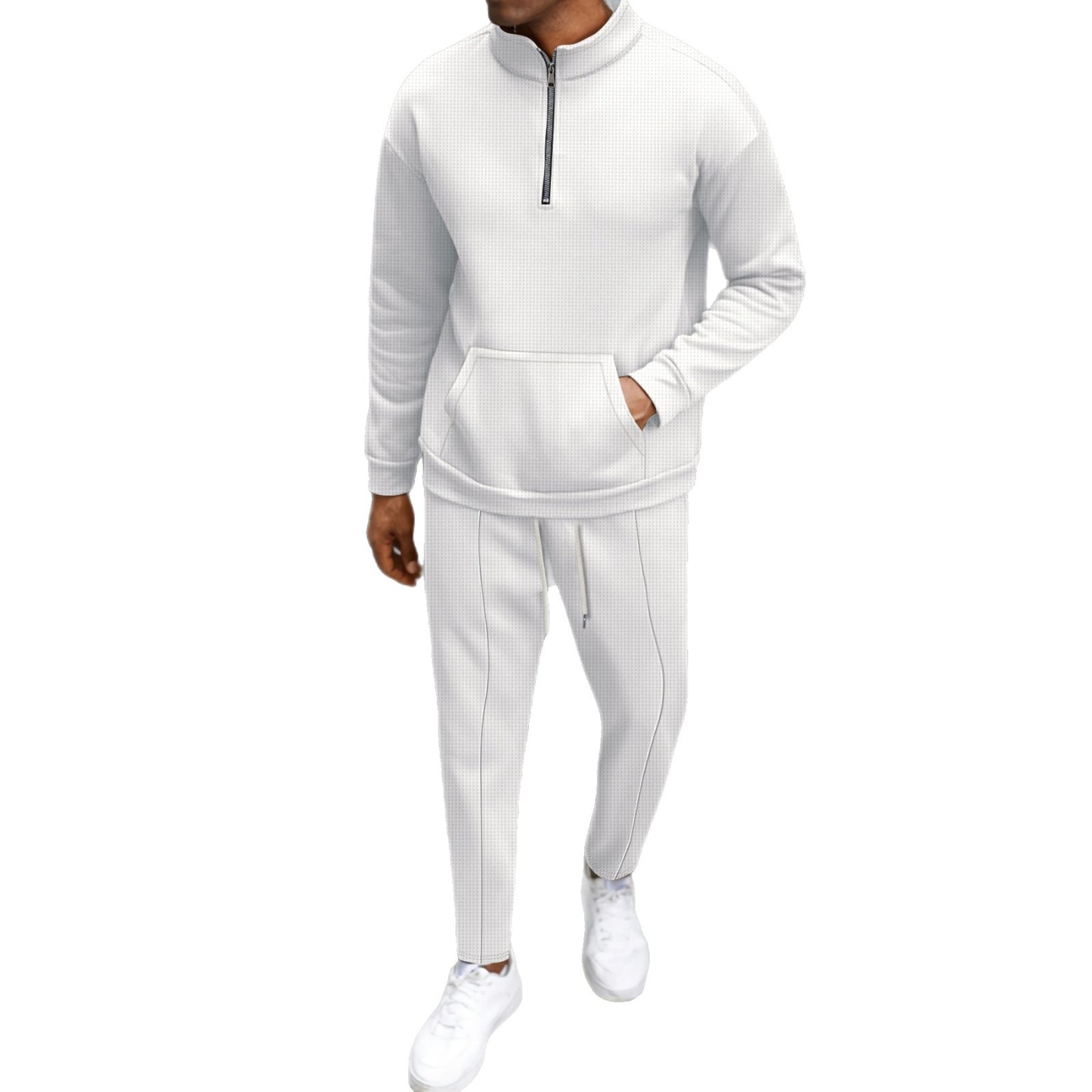 Men's tracksuit with high collar and practical pocket Skorter