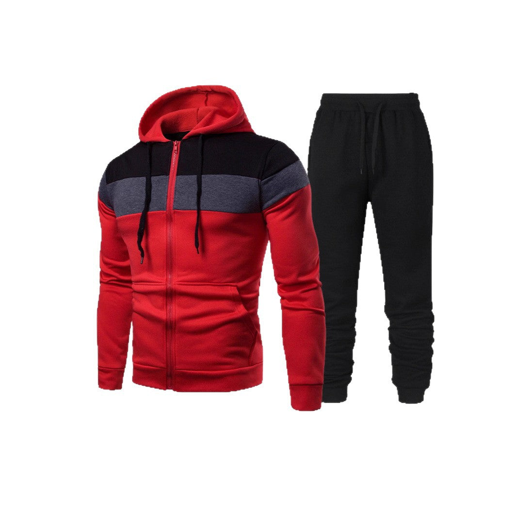 Men's tracksuit with modern color accents and practical pockets Skorter