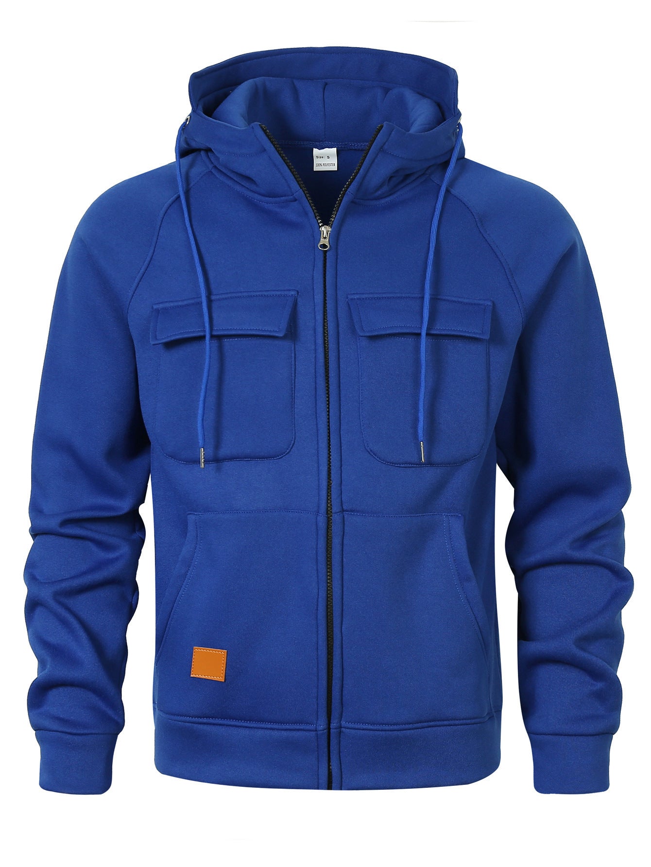Men's Stylish Hooded Jacket with Practical Pockets and Zipper Skorter