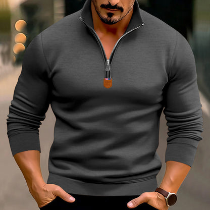 Men's sweatshirt with modern zipper Skorter