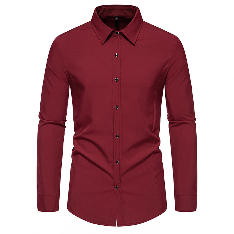 Men's fashionable long-sleeve shirt with elegant cut Skorter
