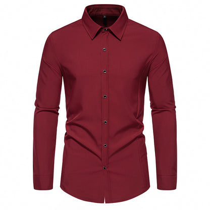 Men's fashionable long-sleeve shirt with elegant cut Skorter