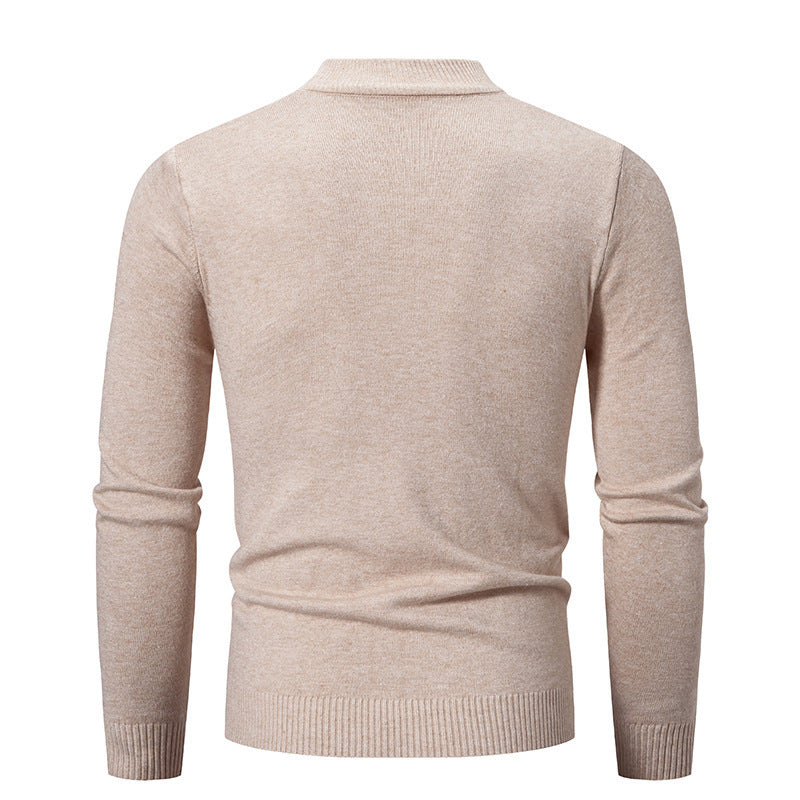 Men's trendy turtleneck sweater made of fine knit quality Skorter