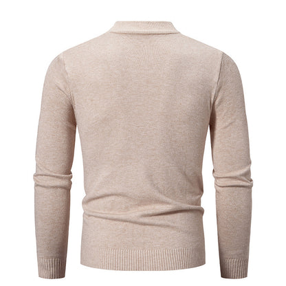 Men's trendy turtleneck sweater made of fine knit quality Skorter