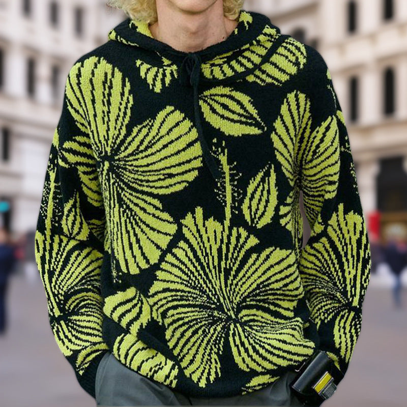 Unisex hoodie with unique floral design Skorter