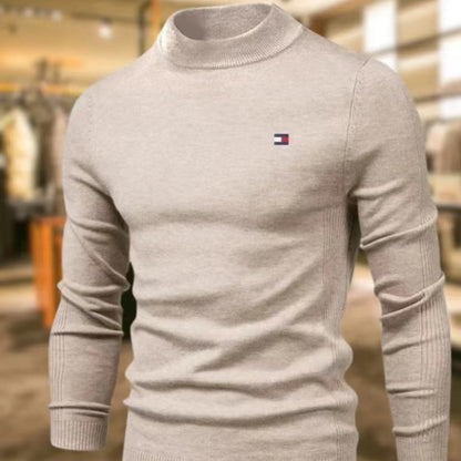 Men's stylish turtleneck sweater made of soft merino wool Skorter